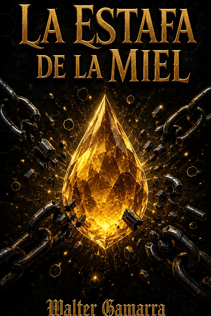 Tapa de La Estafa de la Miel, de Walter Gamarra